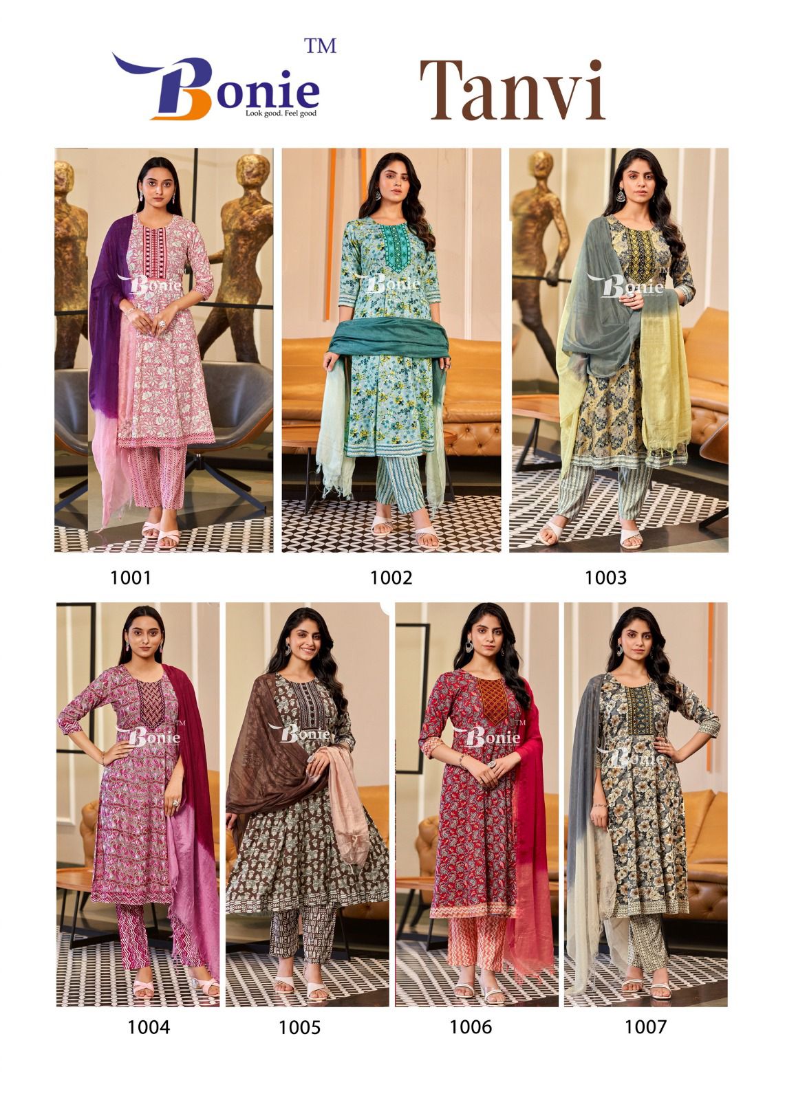 Tanvi By Bonie Rayon Printed Anarkali Kurti With Bottom Dupatta Wholesale Shop In Surat
